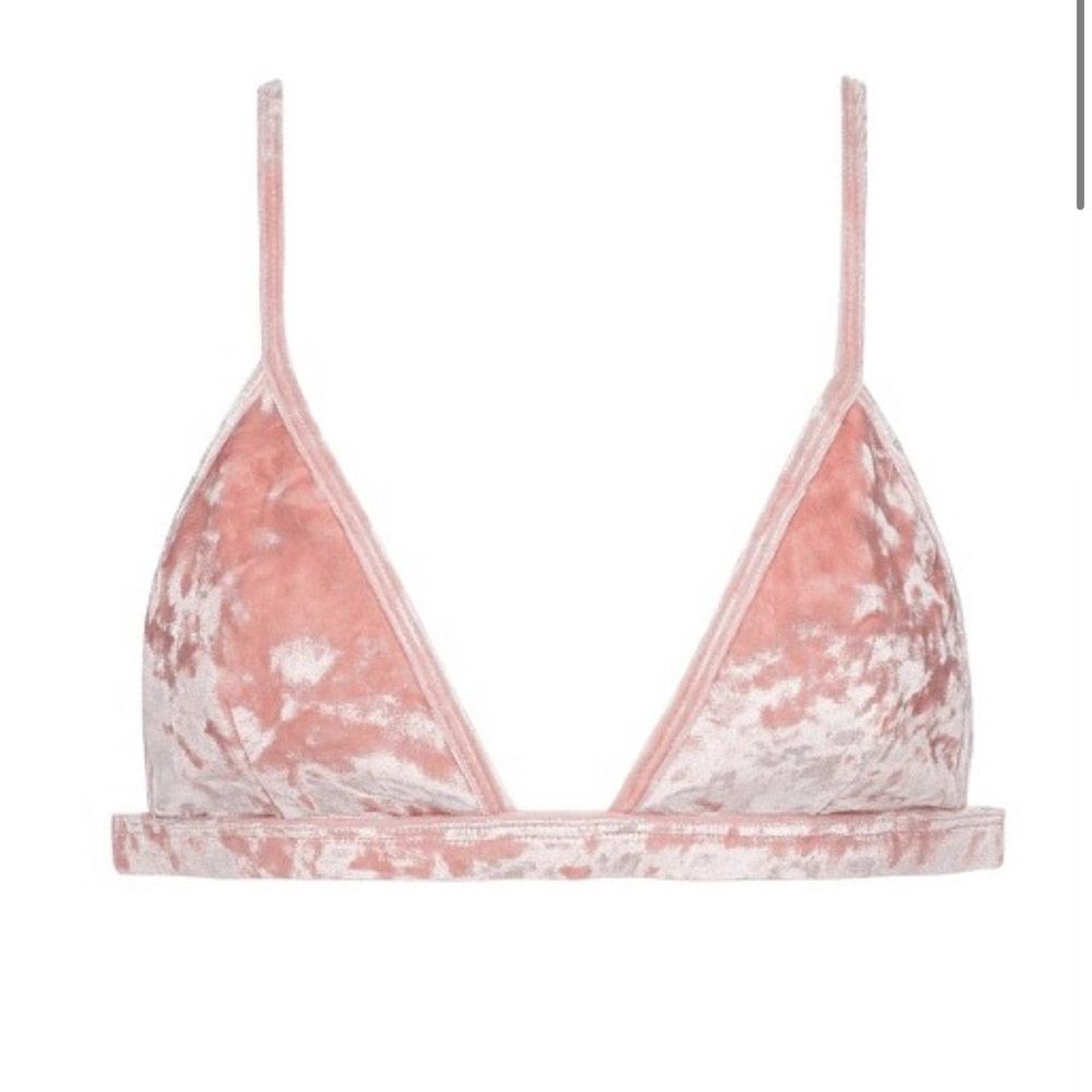Montce Hunter Triangle Bikini Top
Pink Crushed Velvet - Picture 6 of 6